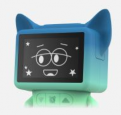 Ceas de birou - Dancing Clock - Albastru