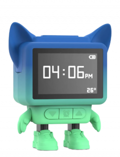 Ceas de birou - Dancing Clock - Albastru