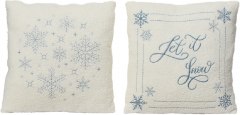 Perna decorativa - Let it Snow, 2 modele si culori