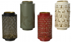 Suport lumanare - Lantern Iron Gold Inside (mai multe modele, pret pe bucata)