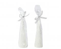 Lumanare decorativa - Christmas White Small (doua modele, pret pe bucata)