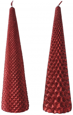 Lumanare decorativa - Christmas Red (doua modele, pret pe bucata)