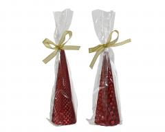 Lumanare decorativa - Christmas Red Small (doua modele, pret pe bucata)