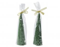Lumanare decorativa - Christmas Green (doua modele, pret pe bucata)