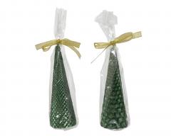Lumanare decorativa - Christmas Green Small (doua modele, pret pe bucata)