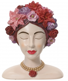 Suport decorativ pentru ghiveci - Figurina flori