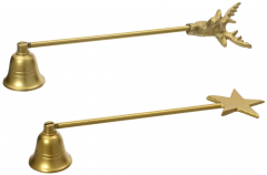 Stingator lumanare - Golden Aluminium (doua modele, pret pe bucata)