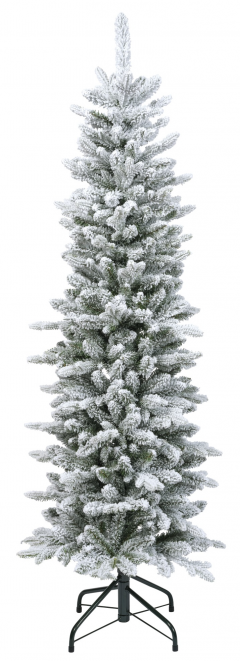 Brad artificial - Slim Fir Snowy - Green-White, 150 cm