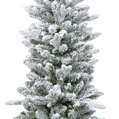 Brad artificial - Slim Fir Snowy - Green-White, 150 cm