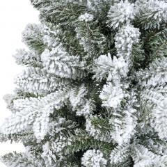 Brad artificial - Slim Fir Snowy - Green-White, 150 cm