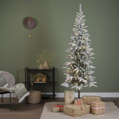 Brad artificial - Alpbach Fir Snowy Micro LED, 180 cm