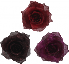 Obiecte decorative cu clips - Rose, 3 modele