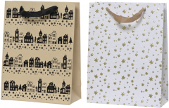 Punga cadou din hartie, 2 modele si culori - Medium