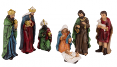 Set obiecte decorative Craciun - Native set Maria, Joseph, Jesus, Three Kings and Shepard