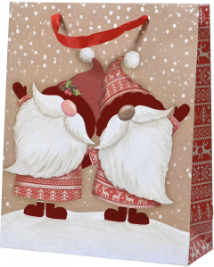 Punga de cadou - Santa Claus Greetings (Medium)