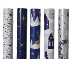 Hartie de impachetat - Blue Winter - mai multe modele