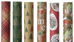 Hartie de impachetat - Brown and White Kraft - mai multe modele