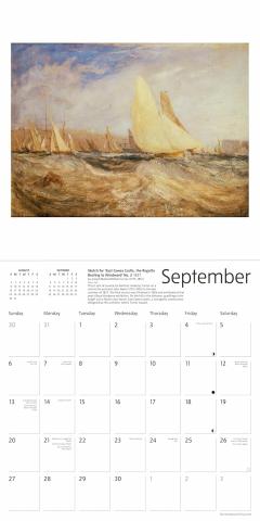 Calendar de perete - Ianuarie 2026 - Decembrie 2026 - Tate: Turner & Constable