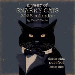 Calendar de perete - Ianuarie 2026 - Decembrie 2026 - A Year of Snarky Cats