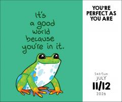 Take It from a Rainbow T-Rex, You’re Perfect as You Are 2026 Day-to-Day Calendar