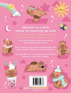 Capybara Cuties: Cozy Colouring Book