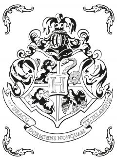 Carte postala de colorat - Harry Potter - mai multe modele