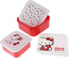Set 3 cutii de pranz - Hello Kitty