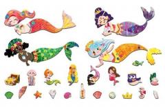 Puzzle magnetic in cutie metalica - Sirene, 30 piese