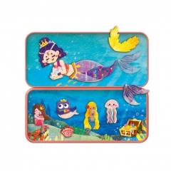 Puzzle magnetic in cutie metalica - Sirene, 30 piese