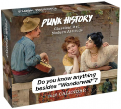 Calendar de birou - Ianuarie 2026 - Decembrie 2026 - Punk History