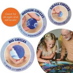 Puzzle circular - Globul de iarna - Magia Craciunului, 219 piese