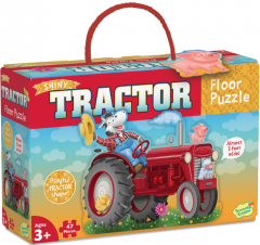 Puzzle de podea - Tractor, 47 piese