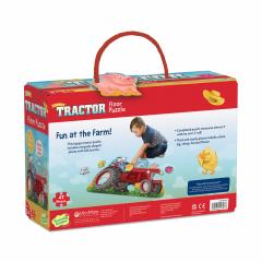 Puzzle de podea - Tractor, 47 piese