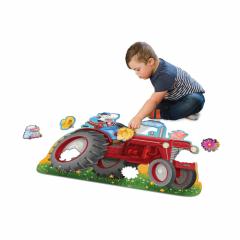Puzzle de podea - Tractor, 47 piese