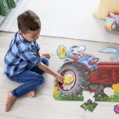 Puzzle de podea - Tractor, 47 piese
