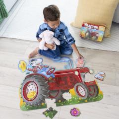 Puzzle de podea - Tractor, 47 piese