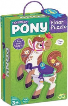 Puzzle de podea - Ponei, 49 piese