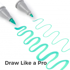 Set 48 markere - Ohuhu Honolulu B - Pastel Brush & Fine