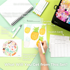 Set 216 markere - Ohuhu Honolulu - Brush & Chisel