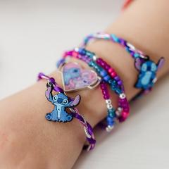 Set creativ 2 in 1 - Lilo si Stitch - Creeaza bratari si figurine din ipsos