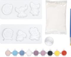 Set creativ 2 in 1 - Lilo si Stitch - Creeaza bratari si figurine din ipsos