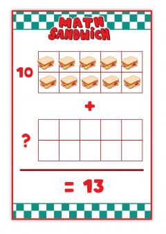 Joc educativ - Math Sandwich