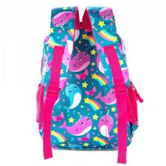 Ghiozdan - Blue Pink - Balene