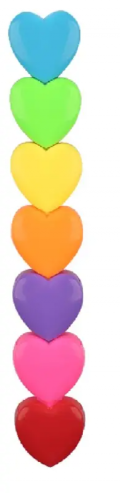 Set 7 evidentiatoare - Hearts