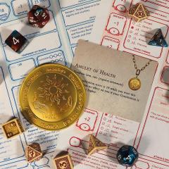 Medalion - Dungeons & Dragons - Placat cu aur 24k