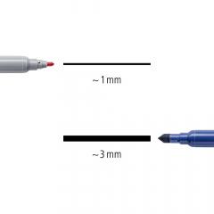 Set 6 carioci cu doua capete - Twin