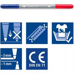 Set 6 carioci cu doua capete - Twin