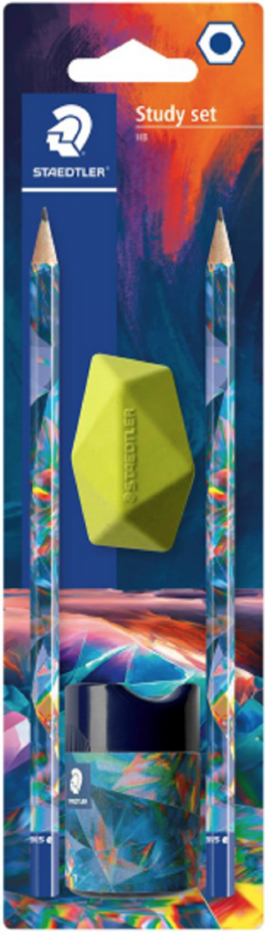 Set 2 creioane grafit cu ascutitoare si radiera - Multiverse