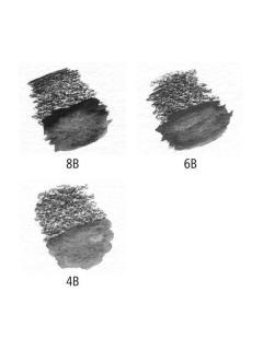 Set 3 creioane grafit + pensula - Lumograph