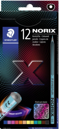 Set 12 creioane colorate - Norix